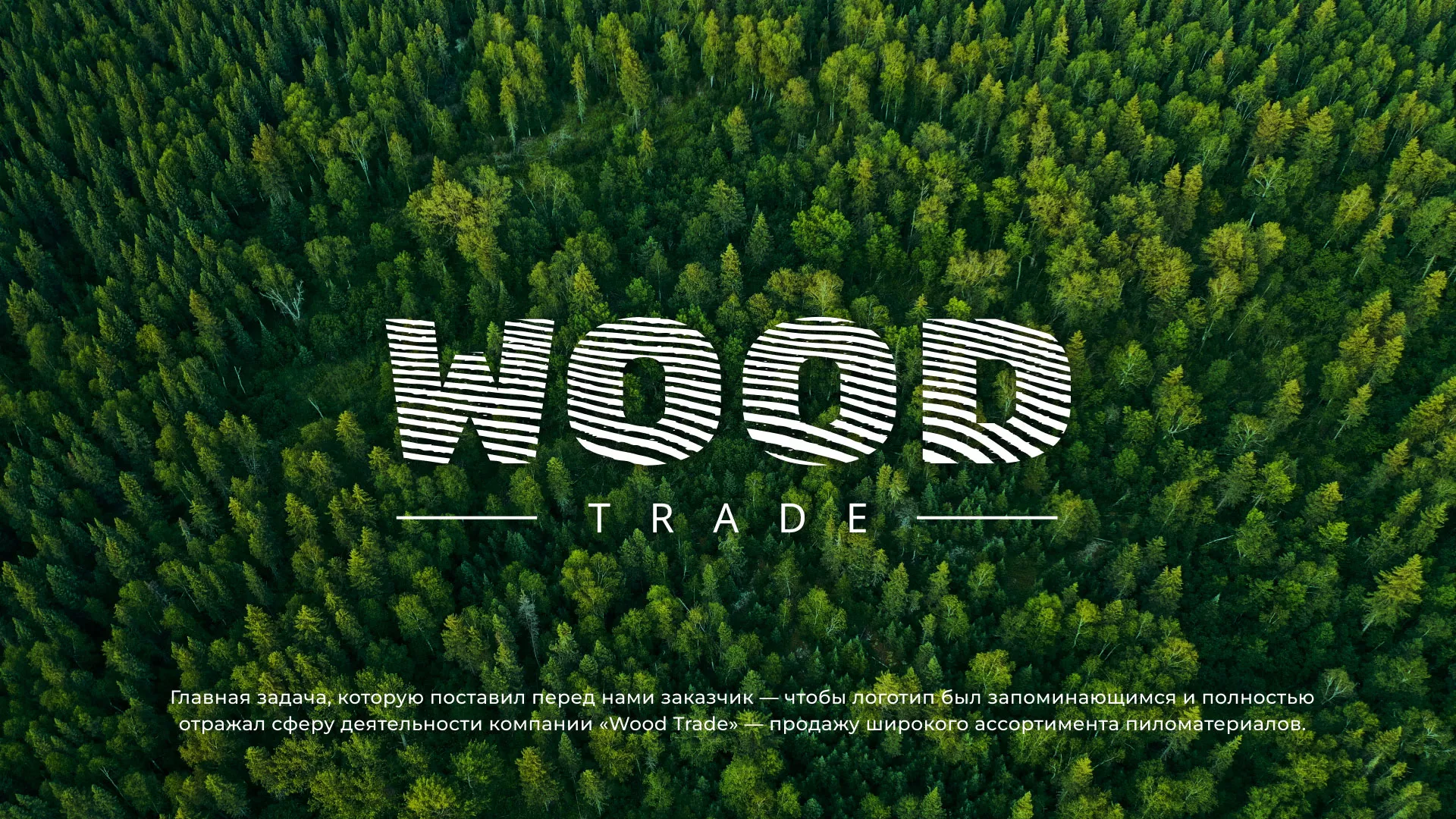 Разработка логотипа для компании «Wood Trade» в Зеленограде