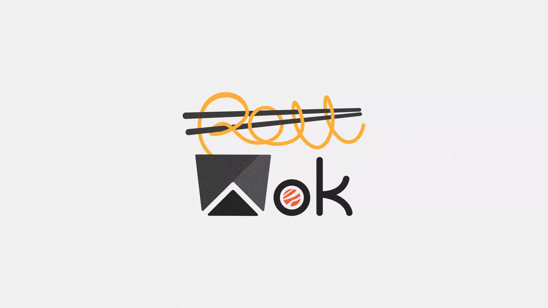 Разработка логотипа в Зеленограде для суши-бара «Roll Wok Club» Разработка логотипа суши-бара «Roll Wok Club» в Зеленограде
